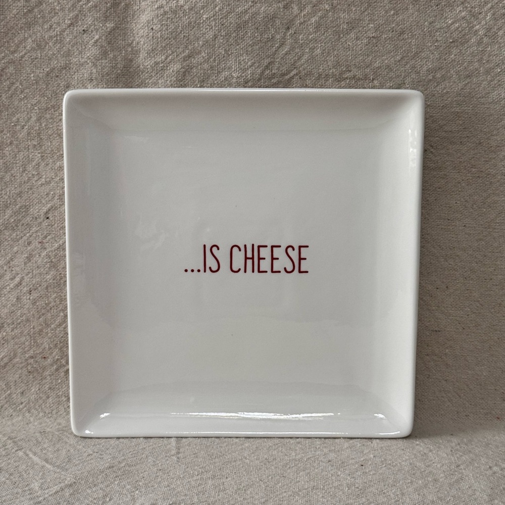 Ciroa Brand Square “IS CHEESE” Plate